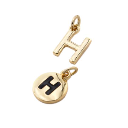 Gold plated letter charms Clearance